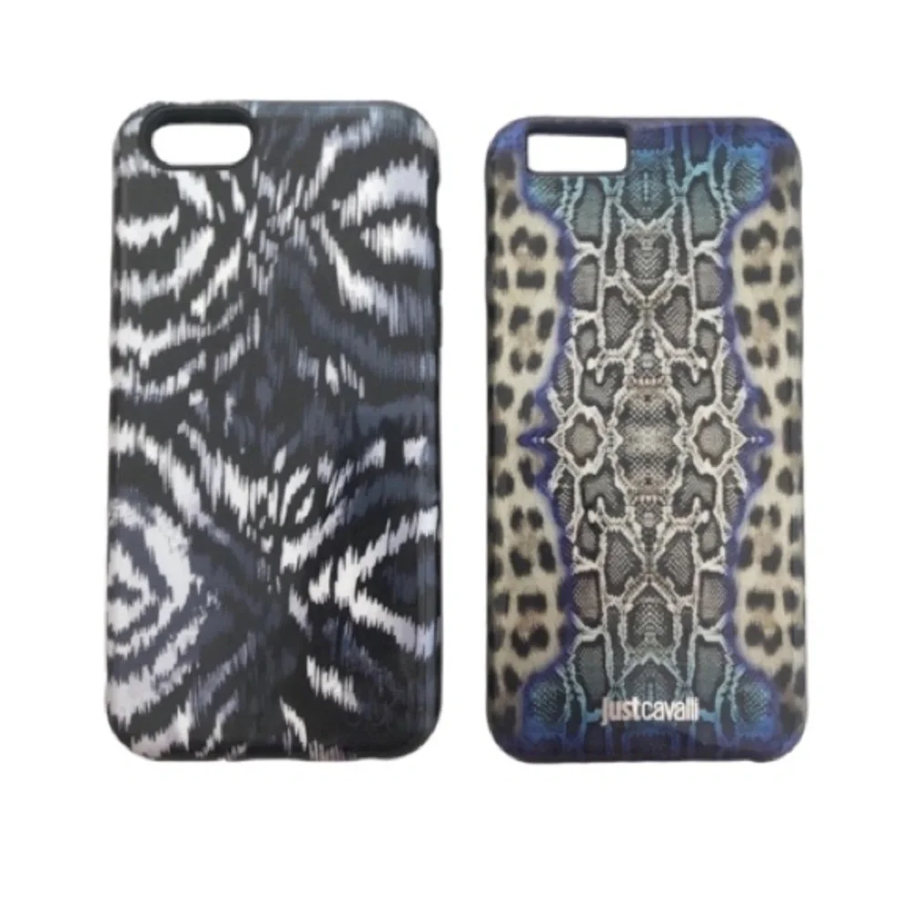 Roberto Cavalli animal print iPhone 6/7/8 Case Bundle set of 2 like new